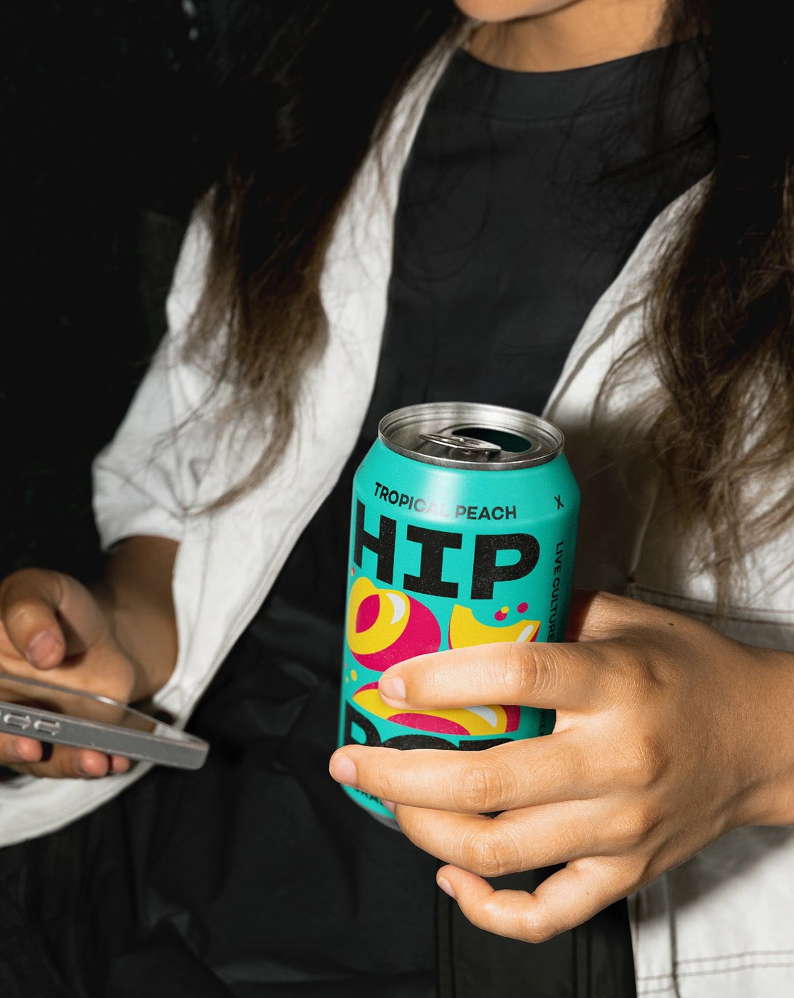 Corrugated cardboard multi-pack carton packaging design for Hip Pop sodas