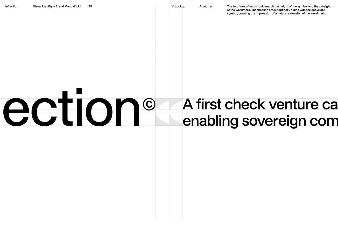 Close-up of the typography specimen for the web design visual identity system branding.
