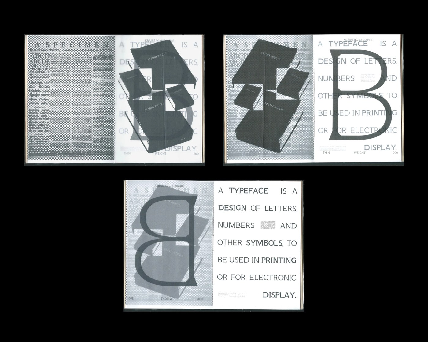 Medieval church architecture inspiration in variable typeface medieval specimen print editorial