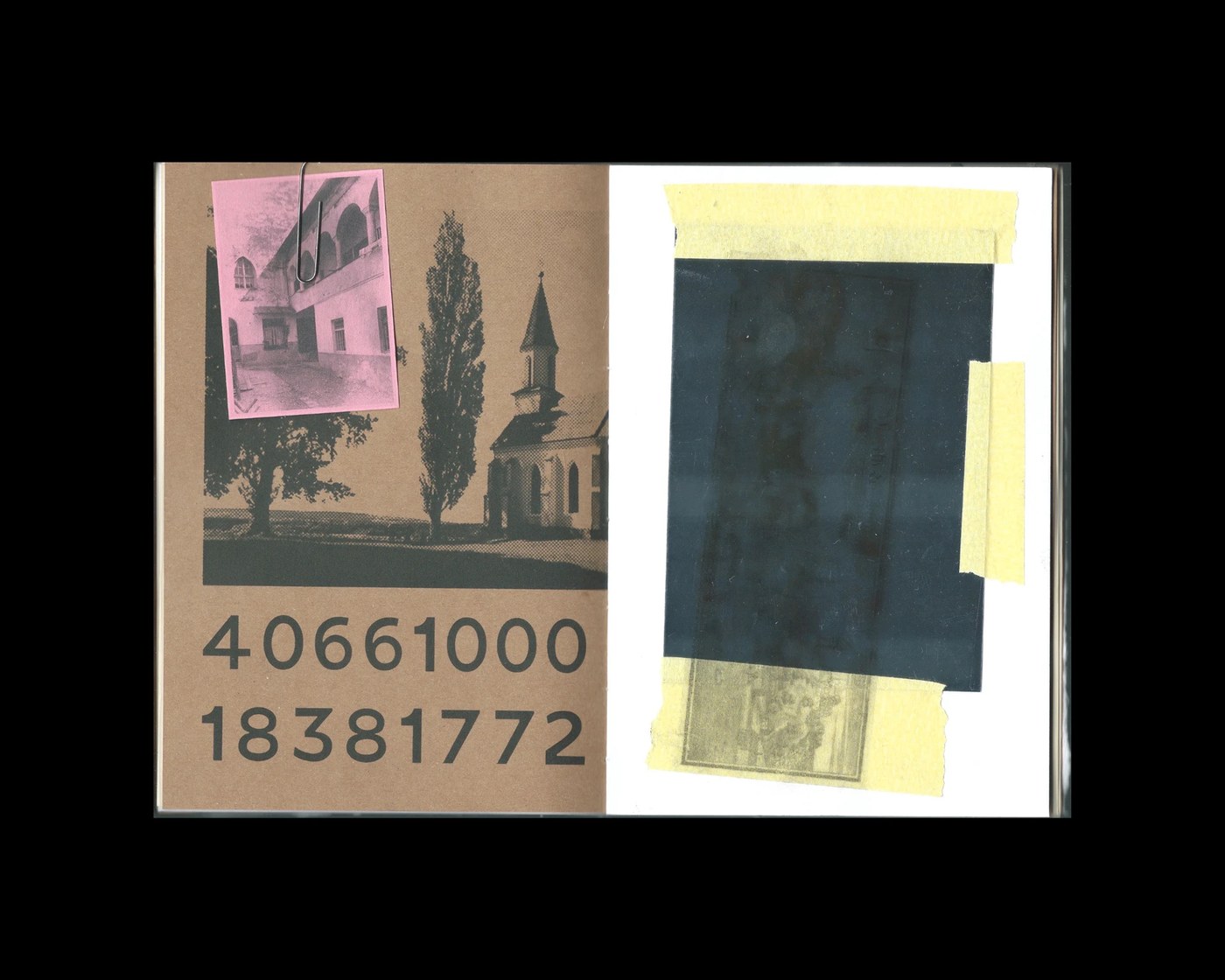 Inkjet printer textures on variable typeface medieval specimen print editorial sheets
