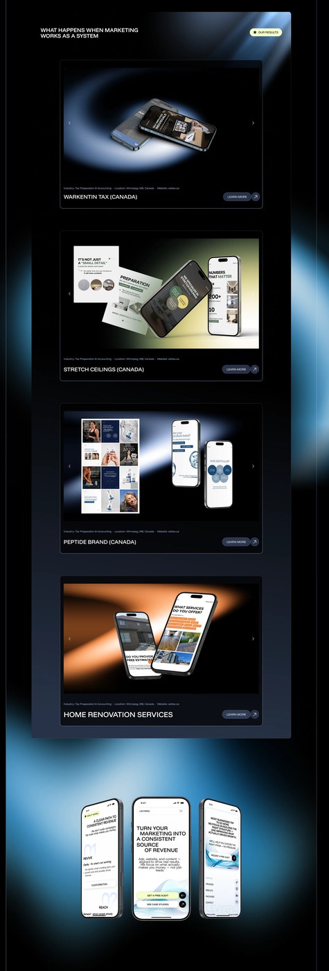 Levyero website Why Us and packages section — ui ux design by Anna Mahdina