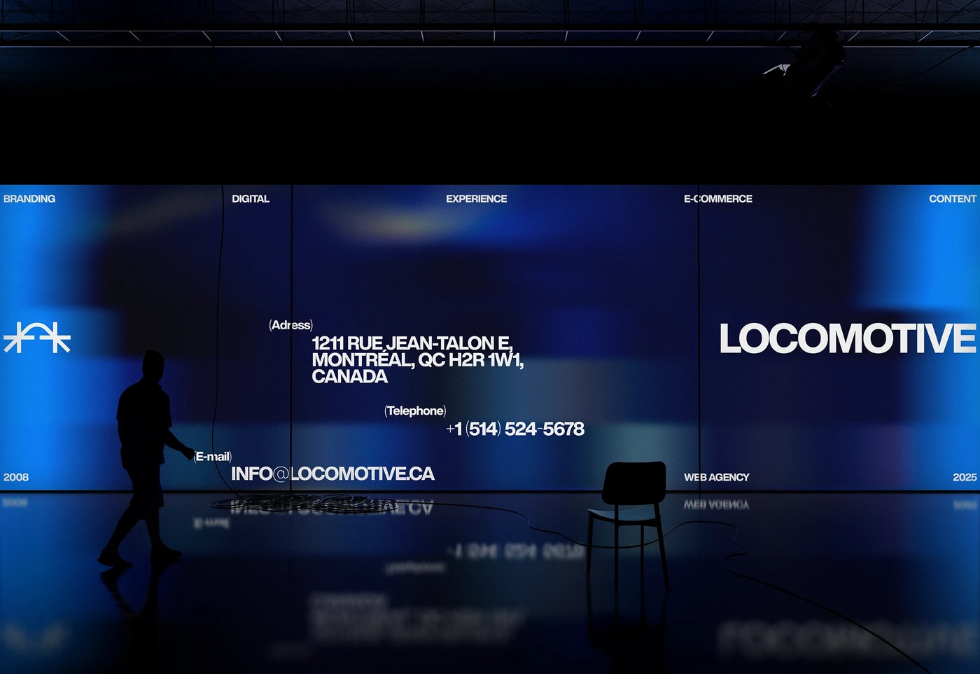 web design agency portfolio 3d interface layout editorial visual presentation