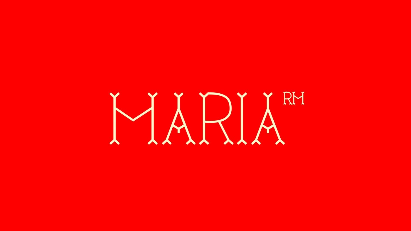 Maria RM variable typeface specimen detail by Rui Marques
