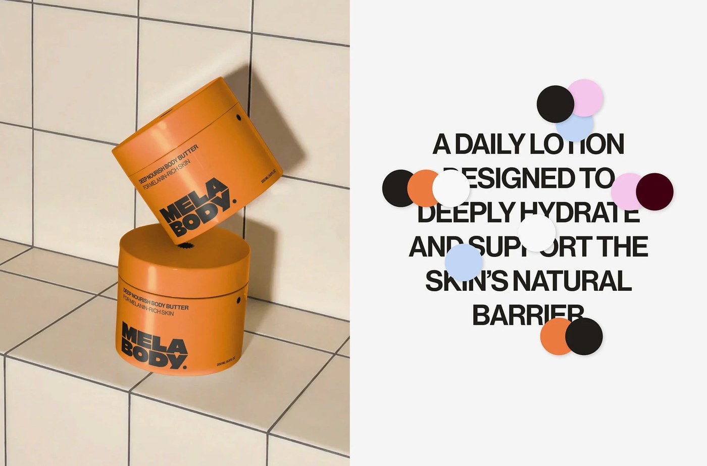 bodycare packaging design wellness branding geometric labels and pastel containers