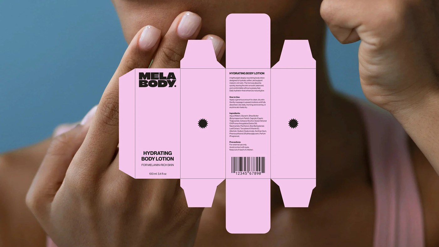 bodycare packaging design wellness branding flexible palette across body care products