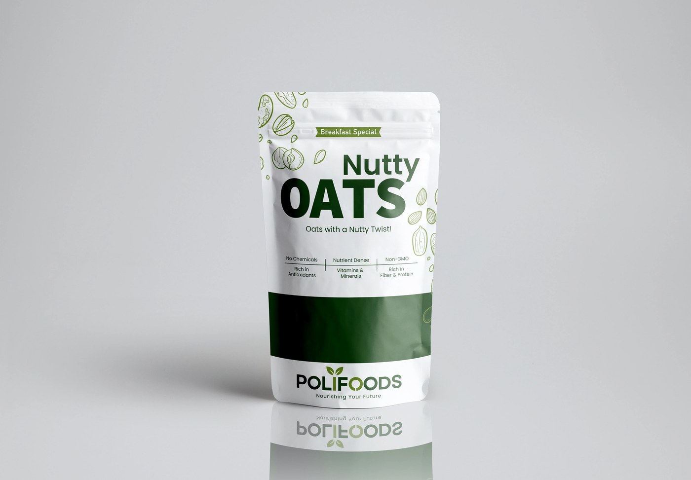 organic food packaging design minimalist bags mockup