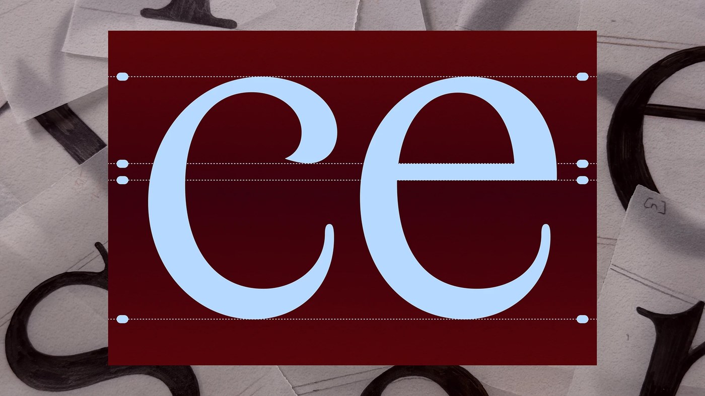 Editorial specimen showing typographic contrast and scaling