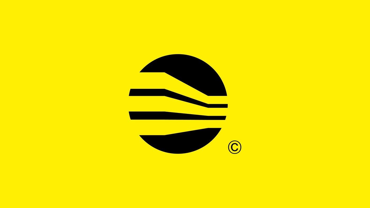 Circular building corner logo symbol in Montreal Architecture brand identity by Mariane Farias