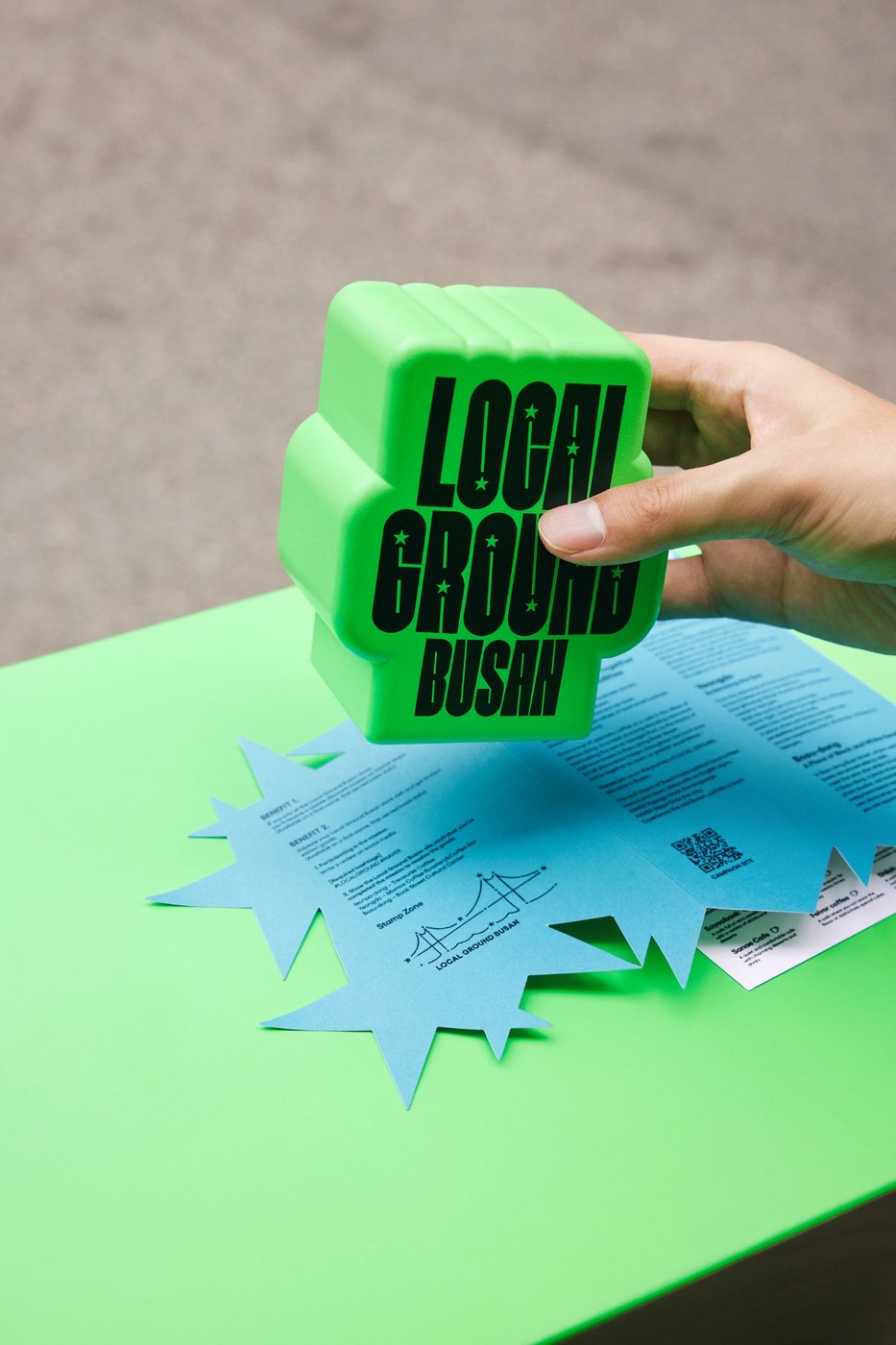 Visual identity sketch for NAVER LOCAL GROUND by MAUM STUDIO