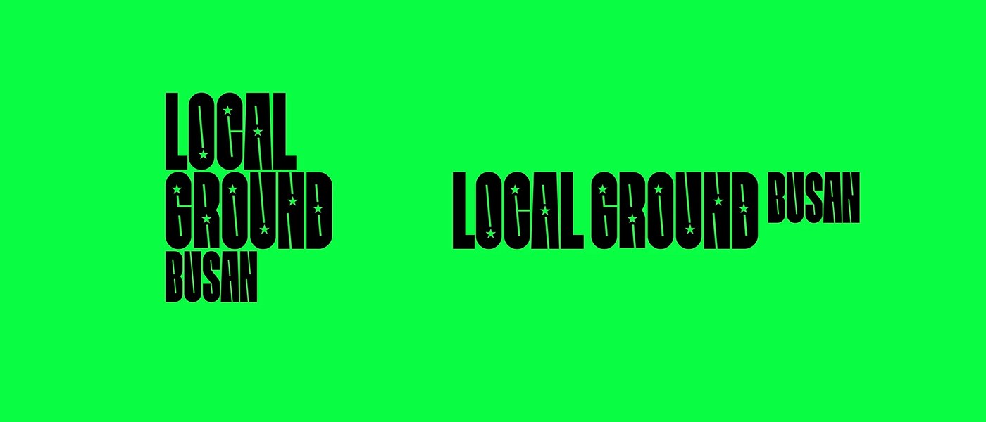 Visual identity green poster design layouts