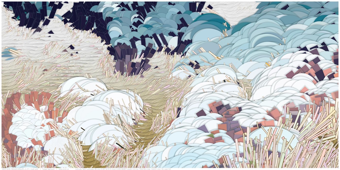 noise-scape 2025 holger lippmann generative art landscape matrix detail
