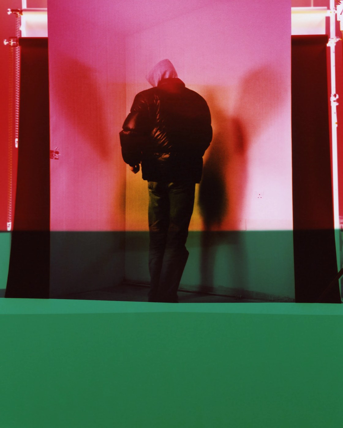 Monograph cover and exhibition installation presentation — editorial design by Lundgren+Lindqvist