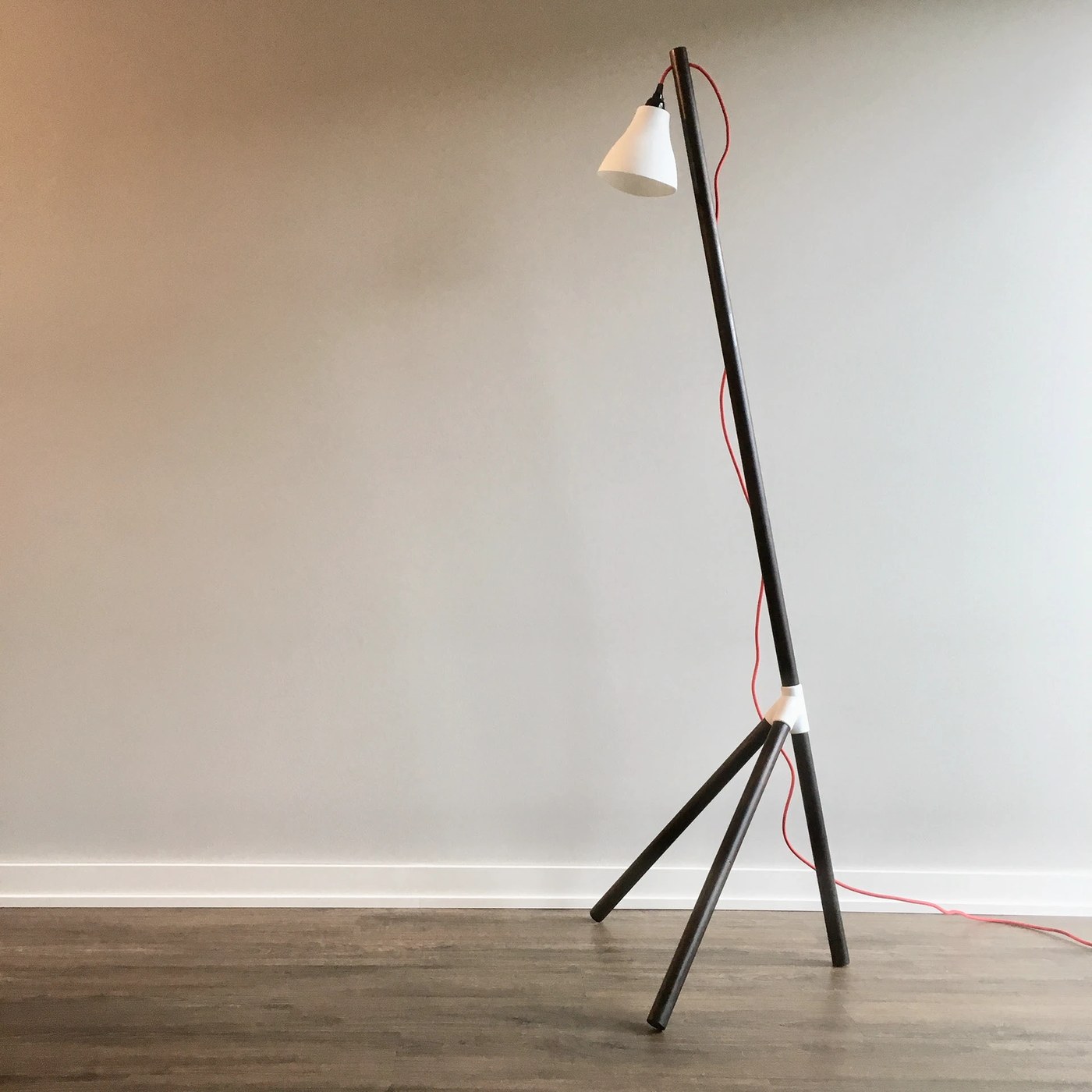 3D printed lamp architectural lines and design concept