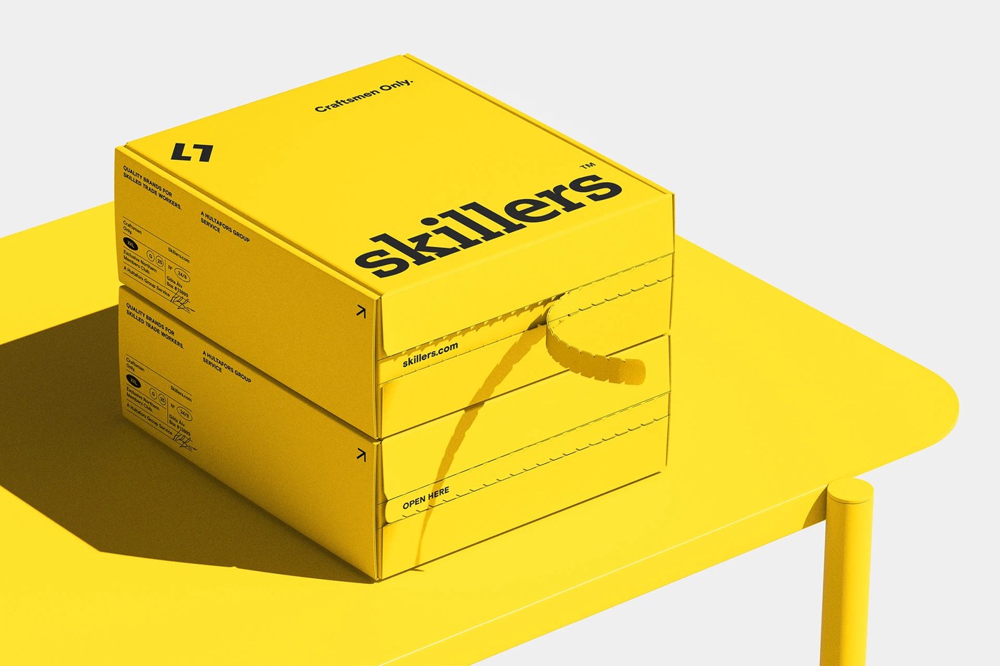 Skillers brand identity bold typographic poster design