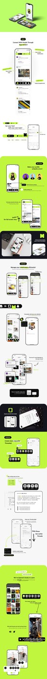 mobile app ui ux layout thread byulha park featuring clean layout grids and typography scale