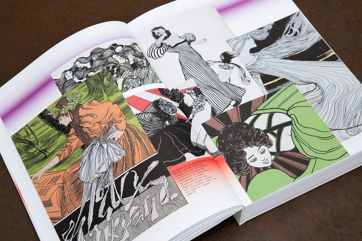 editorial design historical illustration art nouveau