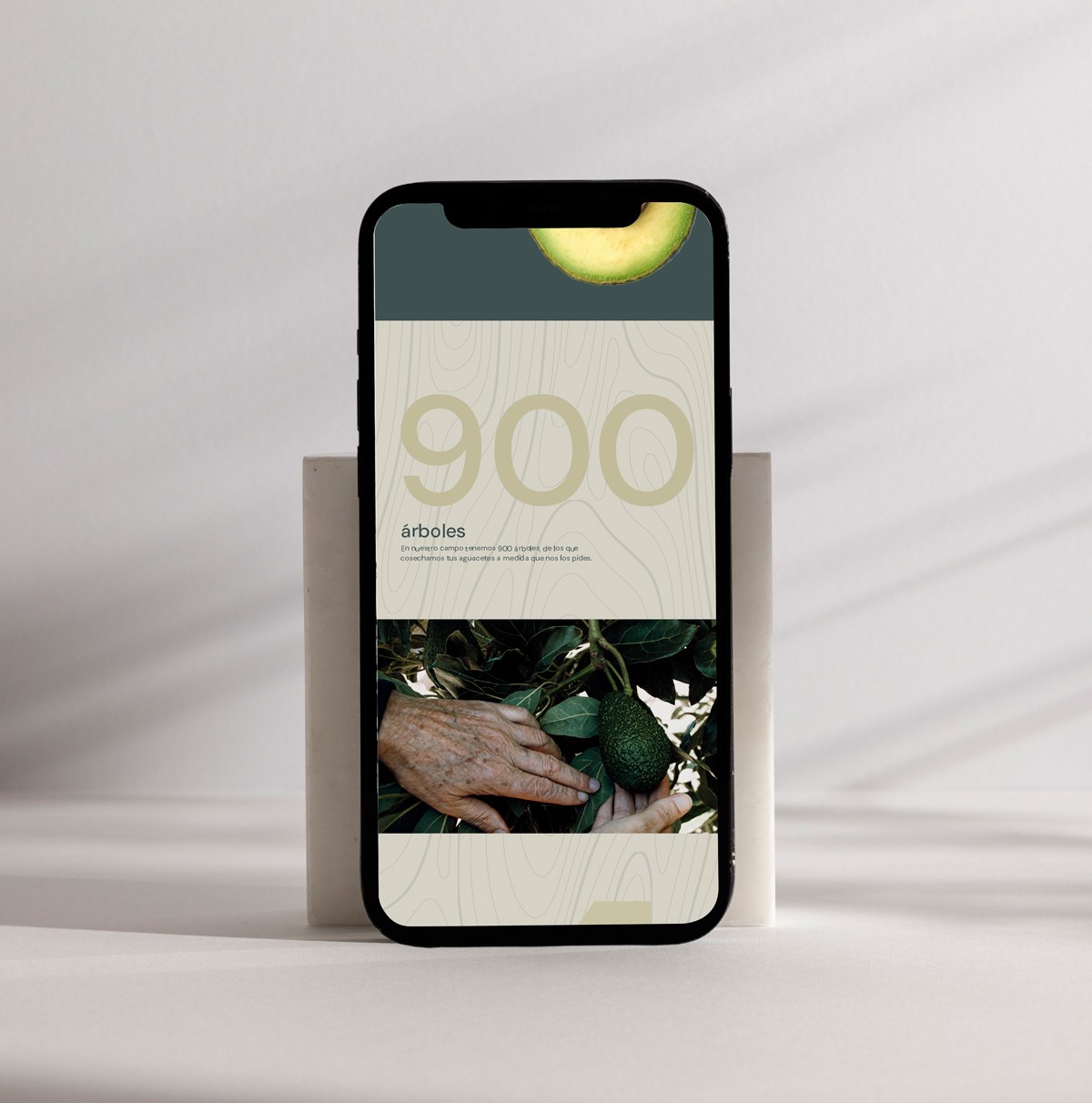 Vocado direct-to-consumer mobile e-commerce interface design