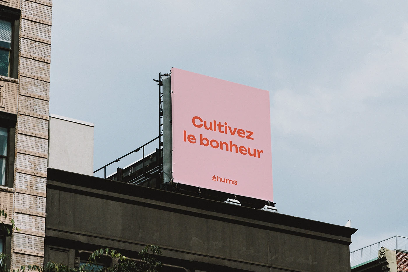Hums branding stationary visual details