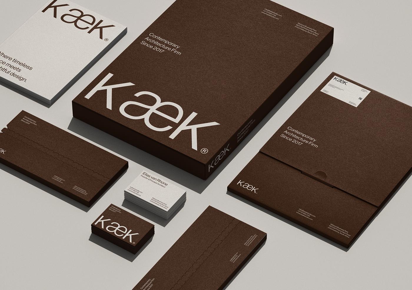 KæK brutalist branding hero design layout