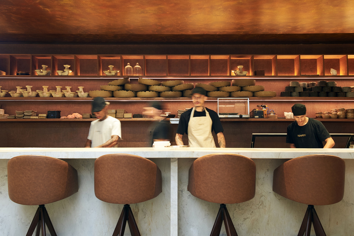 Kampeki Sushi branding identity restaurant hero mockup