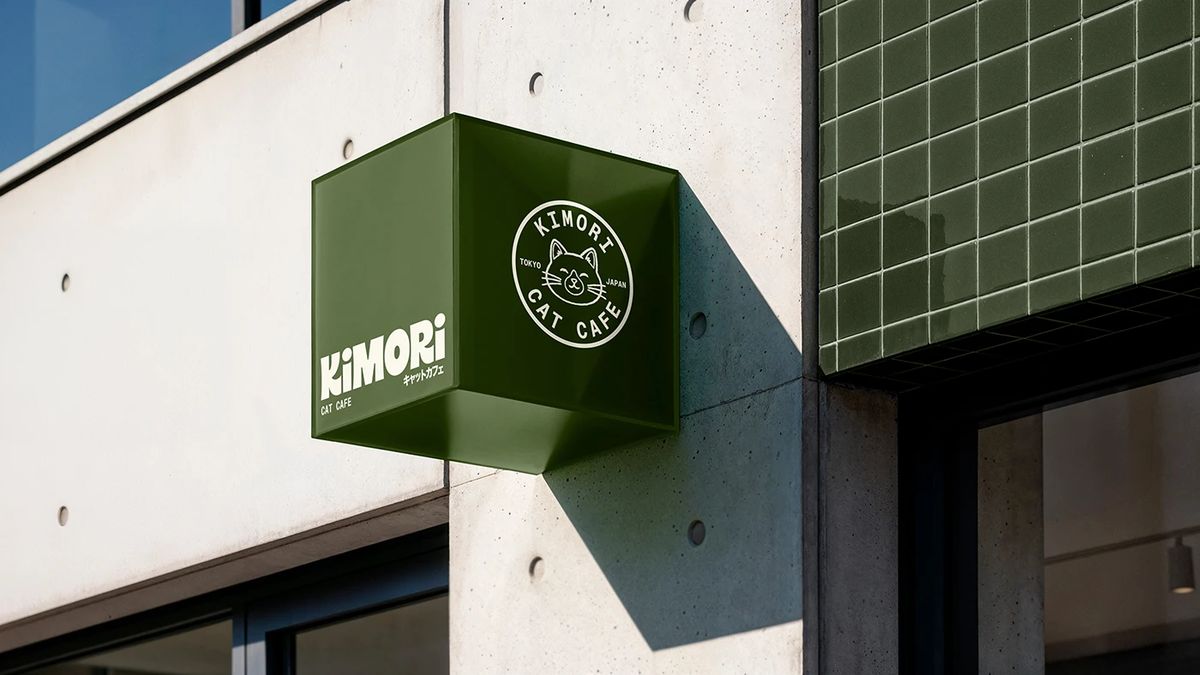 Kimori Matcha Cat Cafe stationary visual design details branding