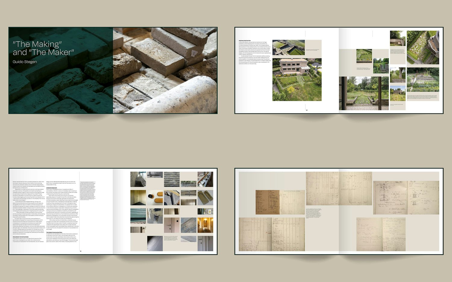 The Making chapter spread in La Nouvelle Maison