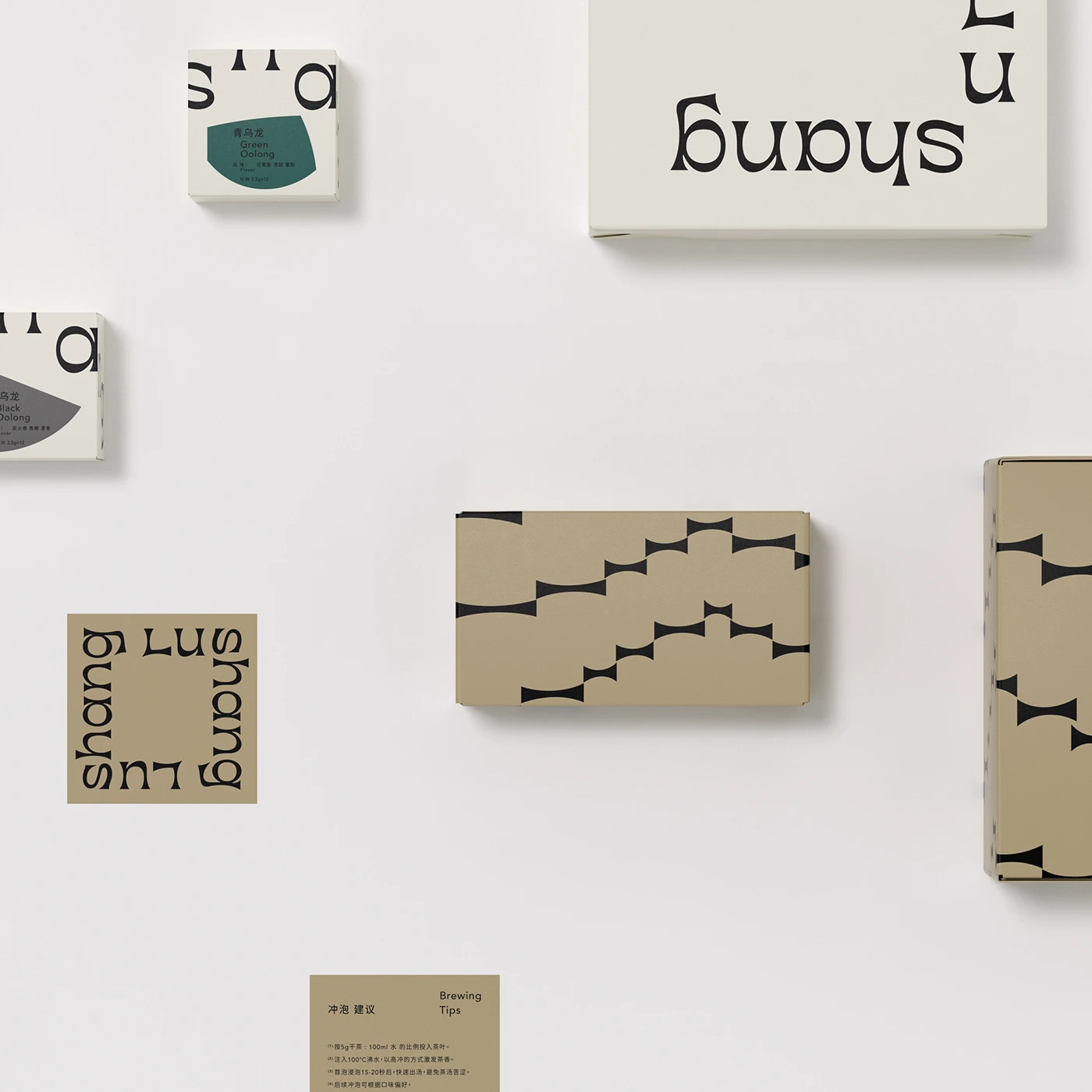 Lushang packaging stationary visual details