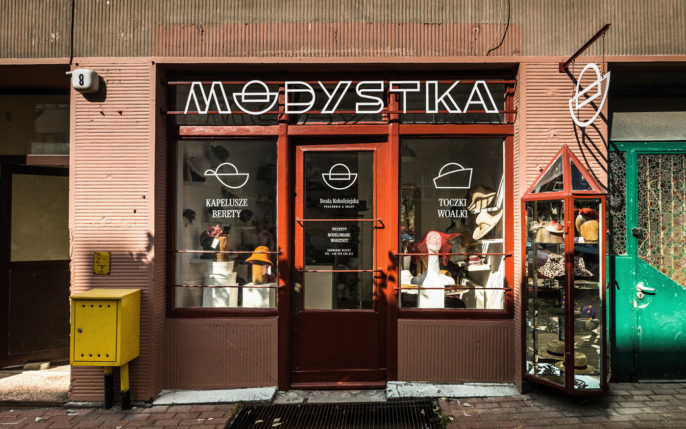 Modystka Storefront Redesign branding hero exterior facade