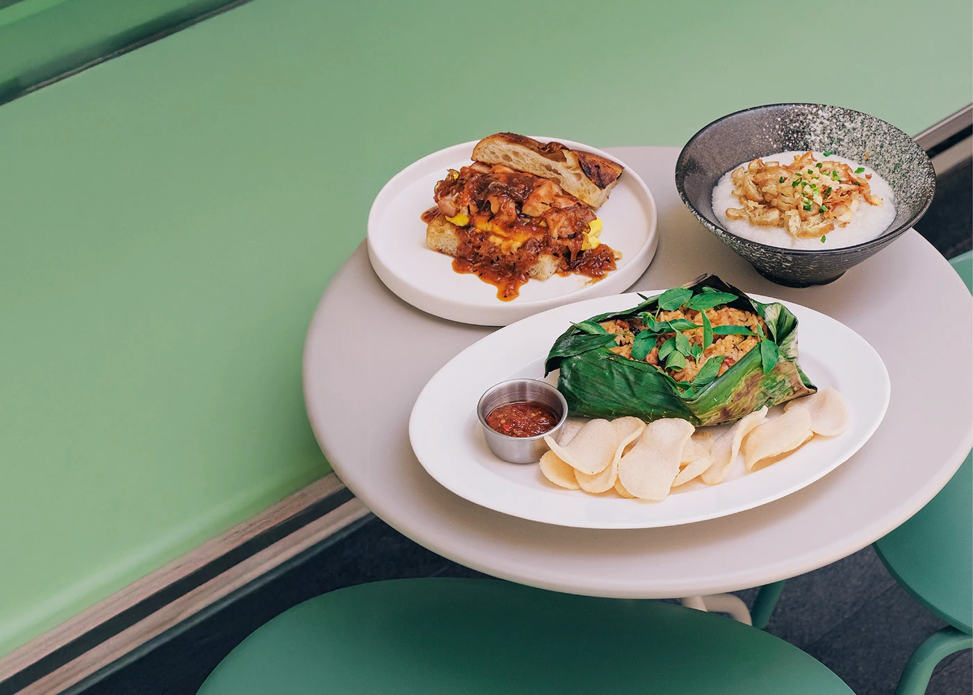 Moos tableware and menu culinary presentation branding
