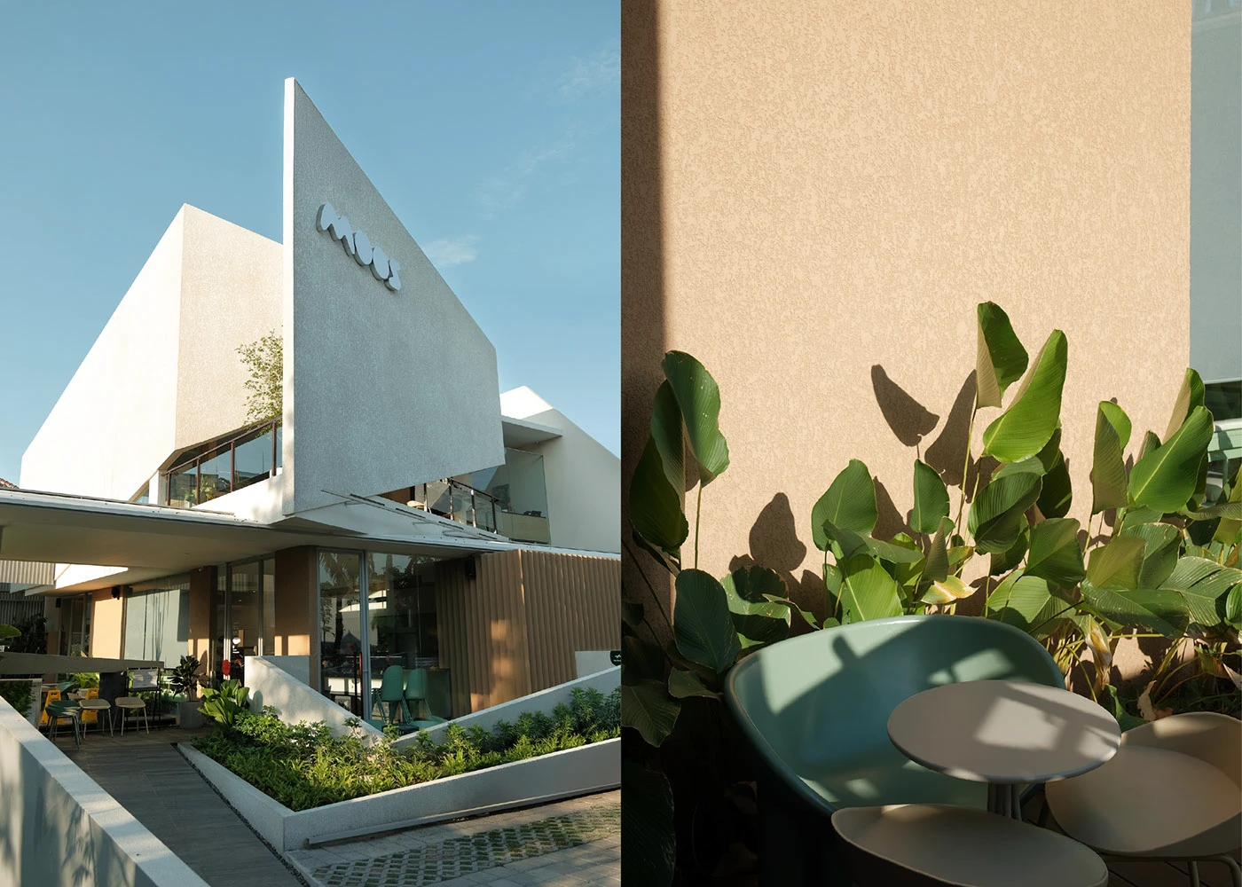 Moos hero architectural facade signage packaging mockup branding