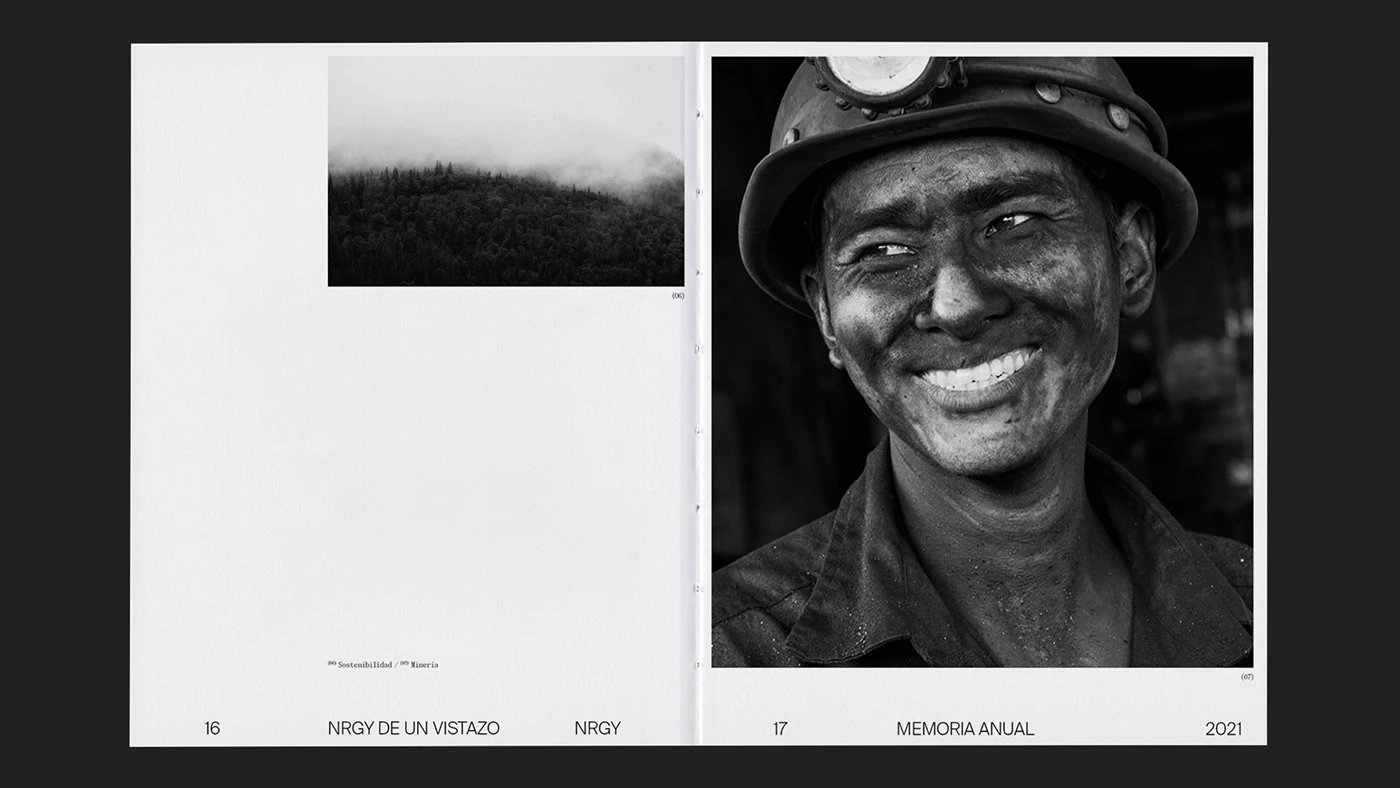 NRGY · Annual Report branding stationary visual details