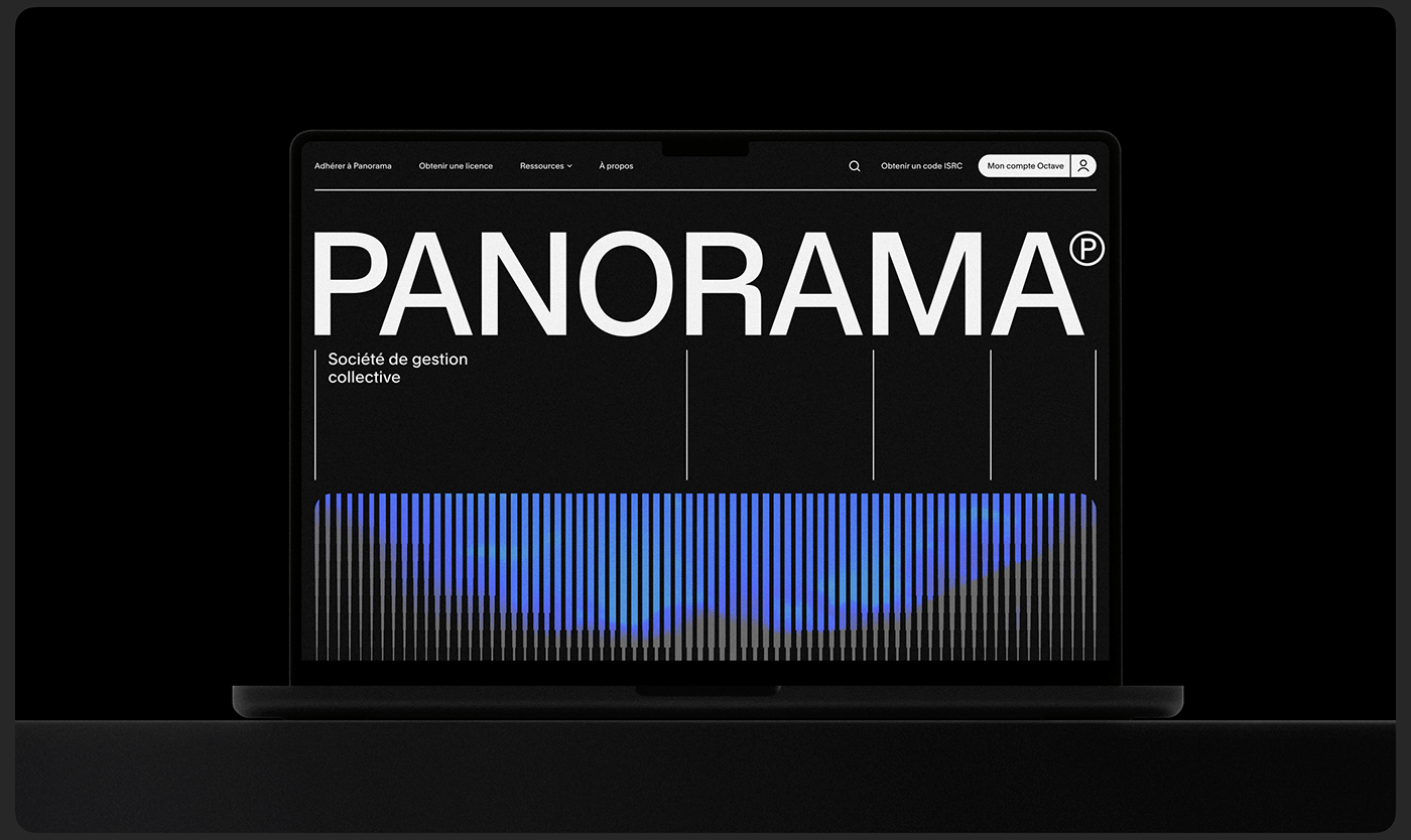 Panorama | LG2 branding hero layout mockup