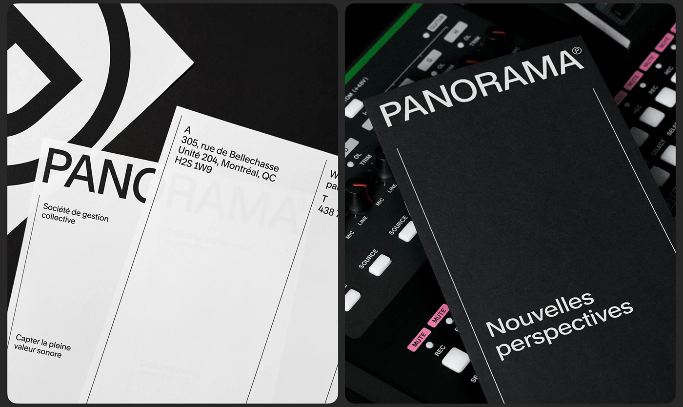 Panorama | LG2 branding identity typography details
