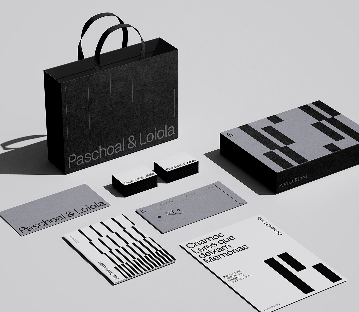 Paschoal & Loiola branding stationary visual details