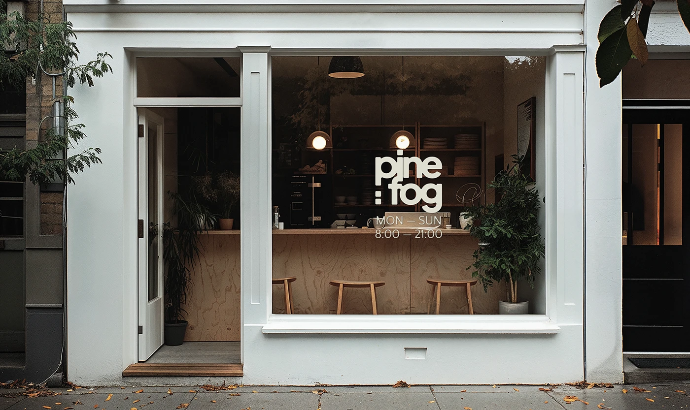 Pine & Fog branding stationary visual details