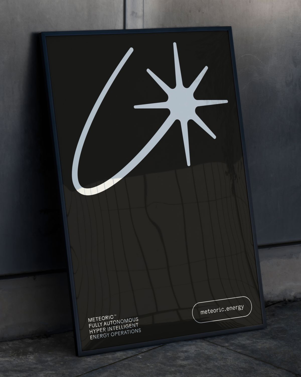 Meteoric energy branding stationary visual details