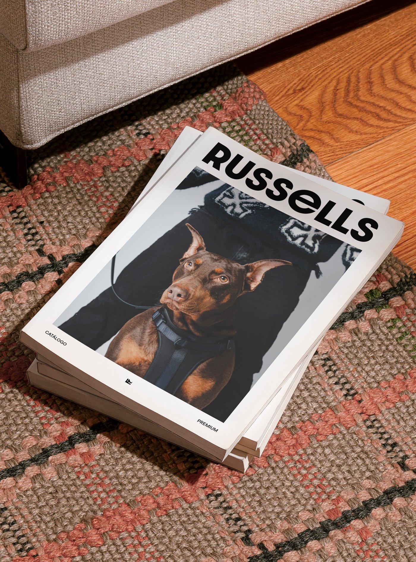Russells branding stationary visual details