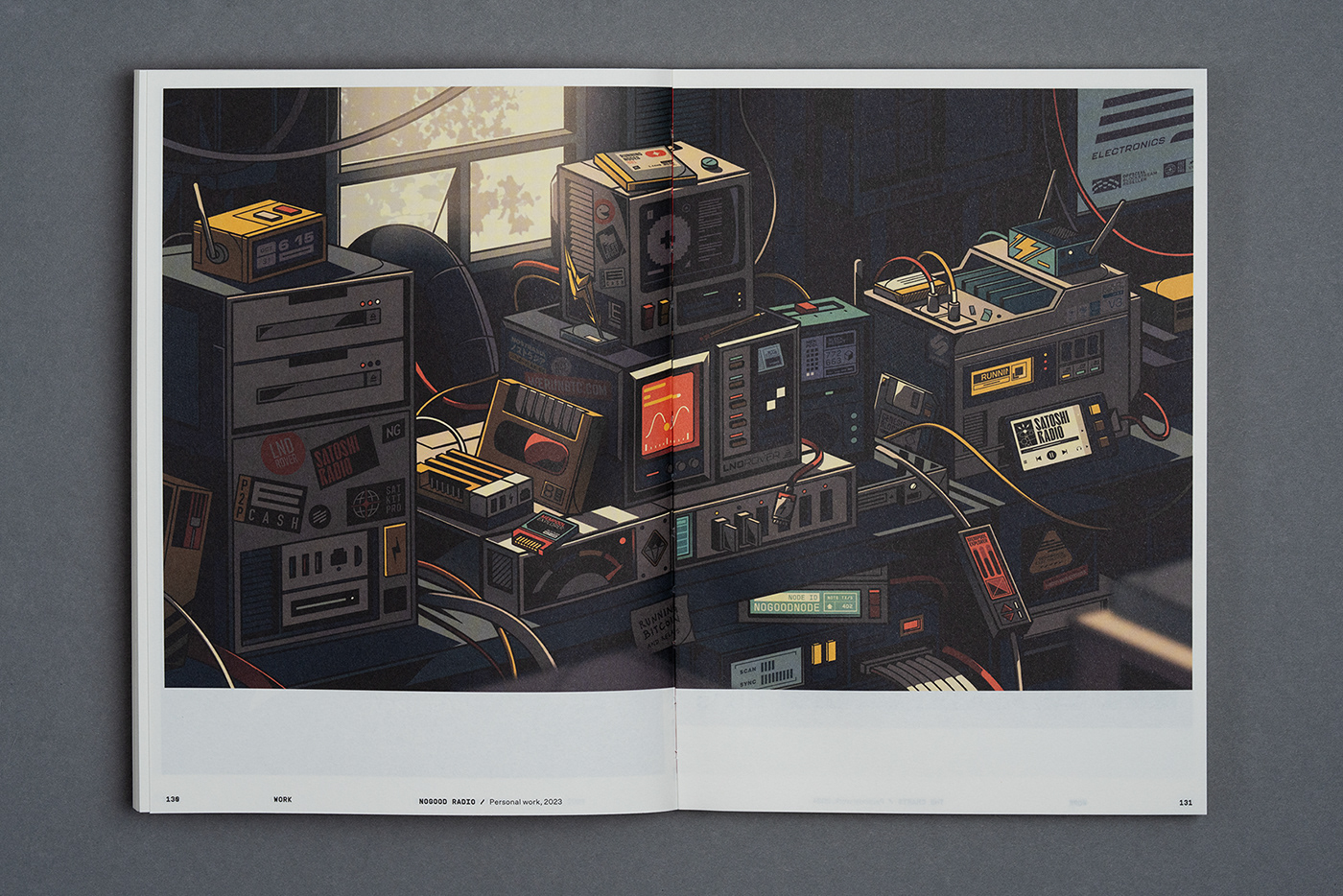 The NoGood Book cyberpunk character illustration detail