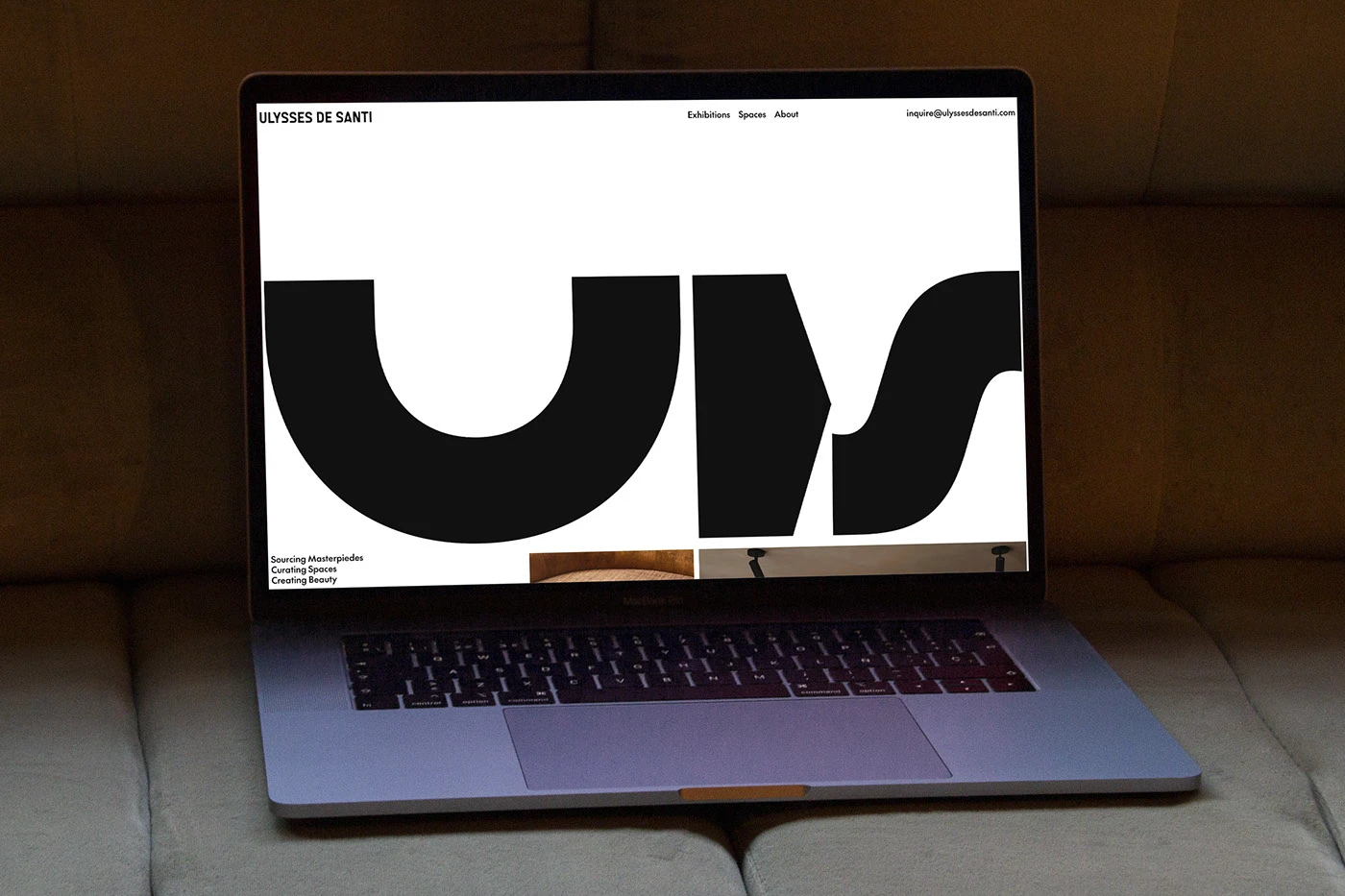 UDS Website digital web design hero interface mockup