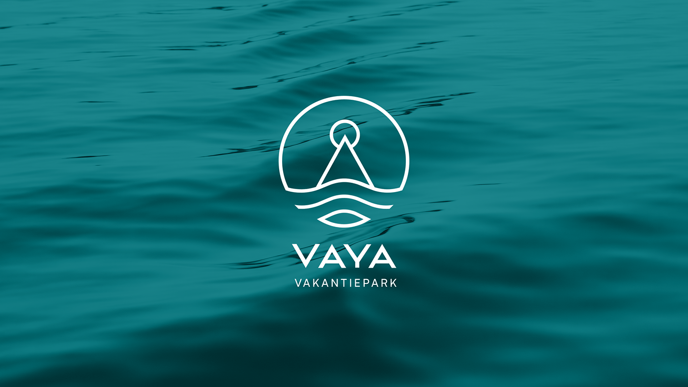 VAYA Vakantiepark branding hero graphic mockup