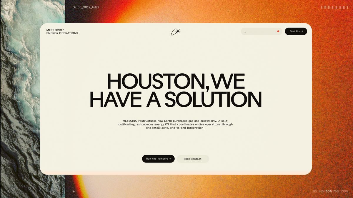 Meteoric energy branding color system design