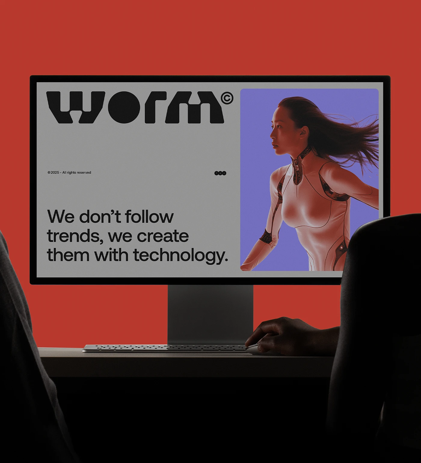 WORM branding identity detail 2
