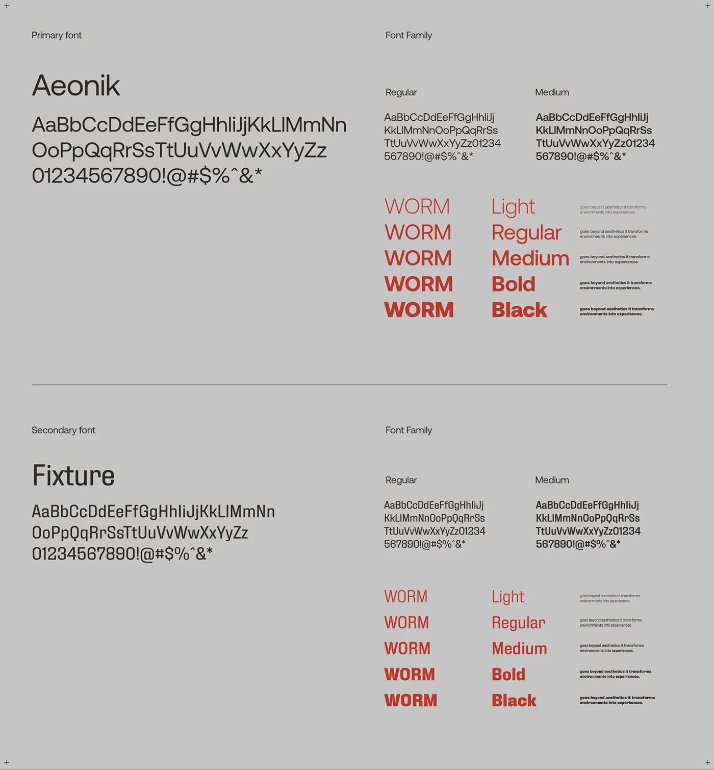 WORM branding identity detail 4