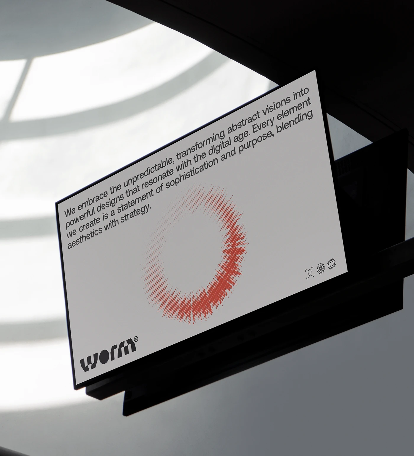 WORM branding identity detail 6