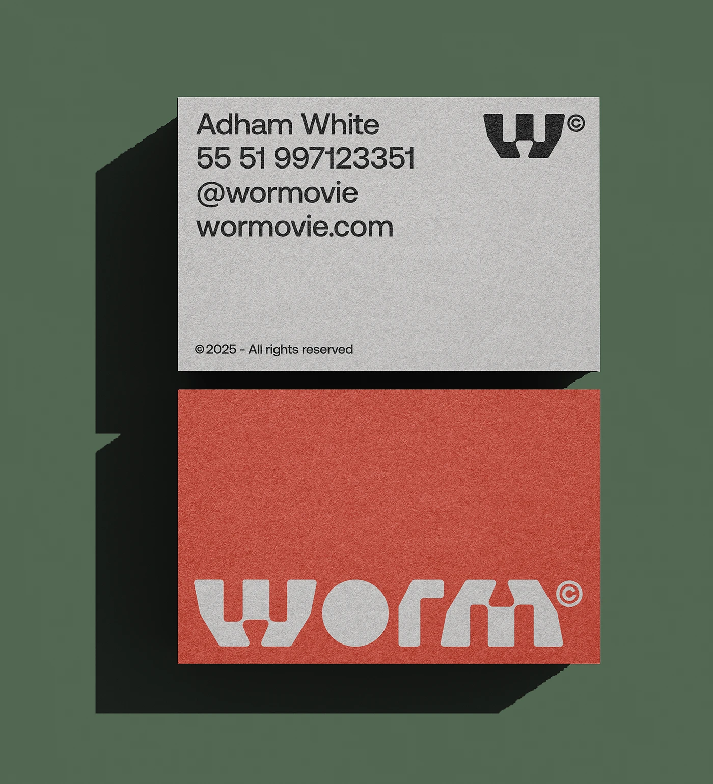 WORM branding identity detail 7