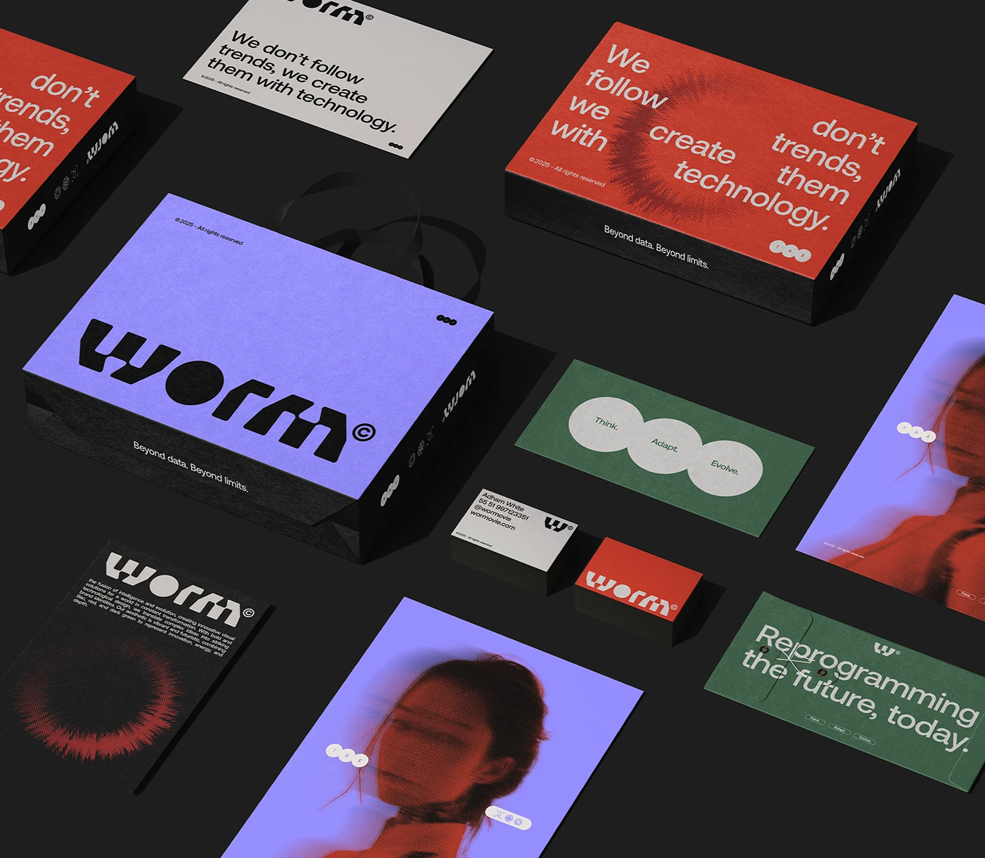 WORM branding identity detail 8