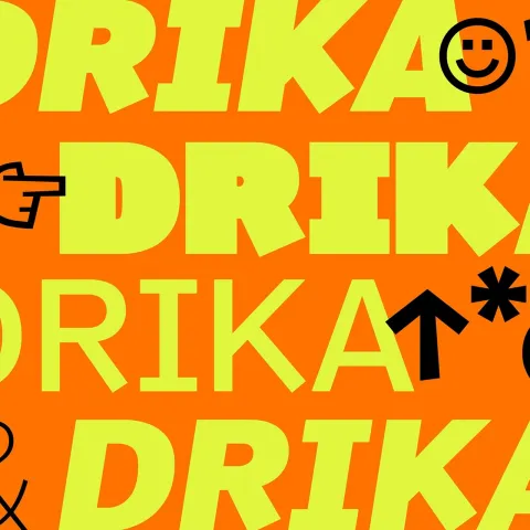 Drika Typeface: A 14-Weight Expressive Sans Built to Collide