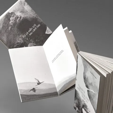 The Silhouette of a Noble Crane: Poetry Meets Editorial Design