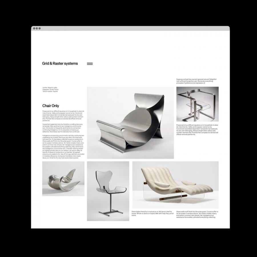Graphic Design & Grid Study for Design Systems