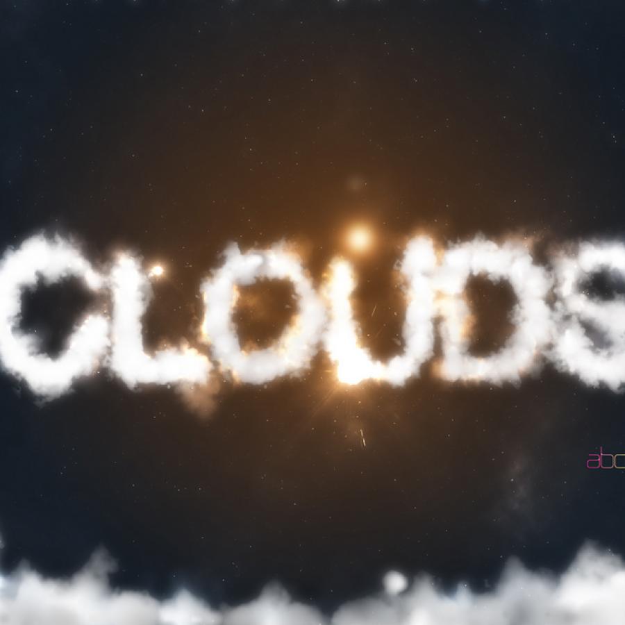 Photoshop Quick Tips #6: Cloudy Text